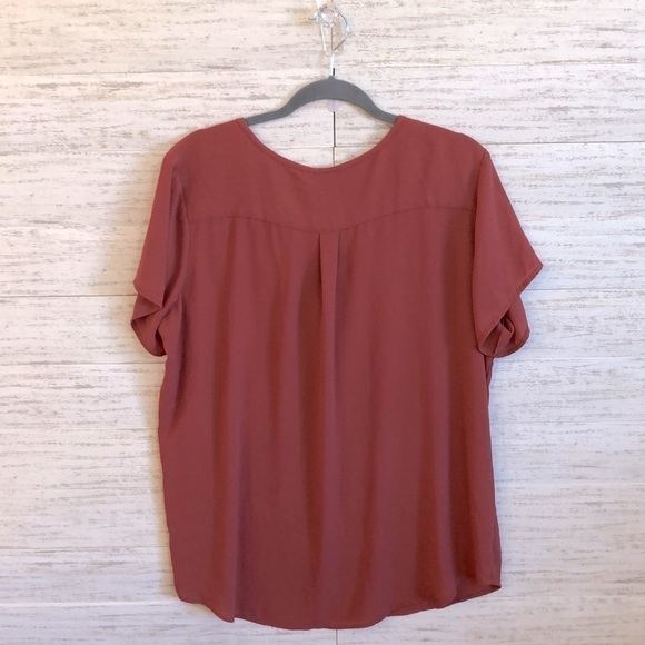 New Glory half zip Casual Blouse   | SIZE 2X - Picture 2 of 6